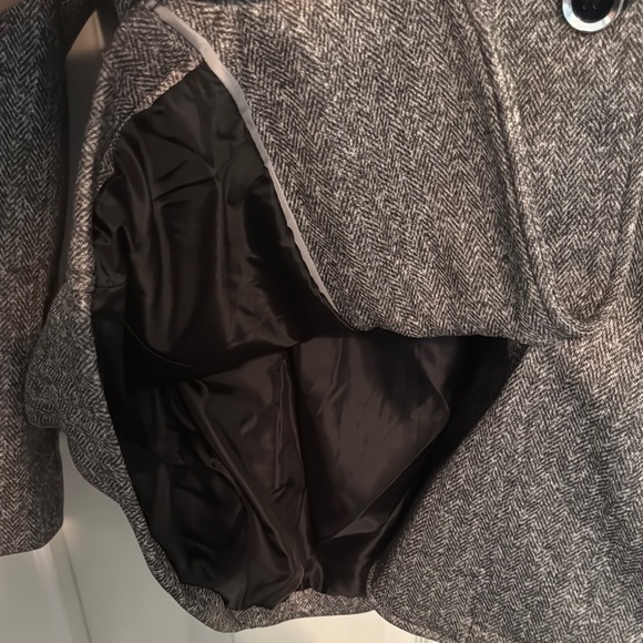 NWT Women's Charcoal Peacoat with Removable Hood - Picture 7 of 10